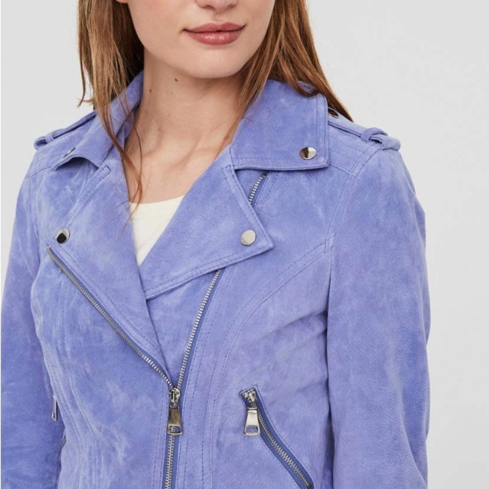 Vero Moda Lavender Leather Jacket